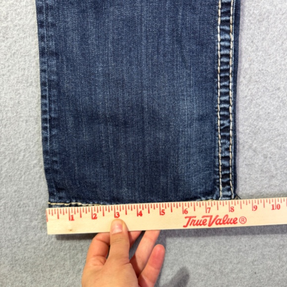 Silver Jeans Womens Tuesday 16 1/2 W32/L33 Medium Denim Wide Stitch Low Rise - Picture 4 of 9